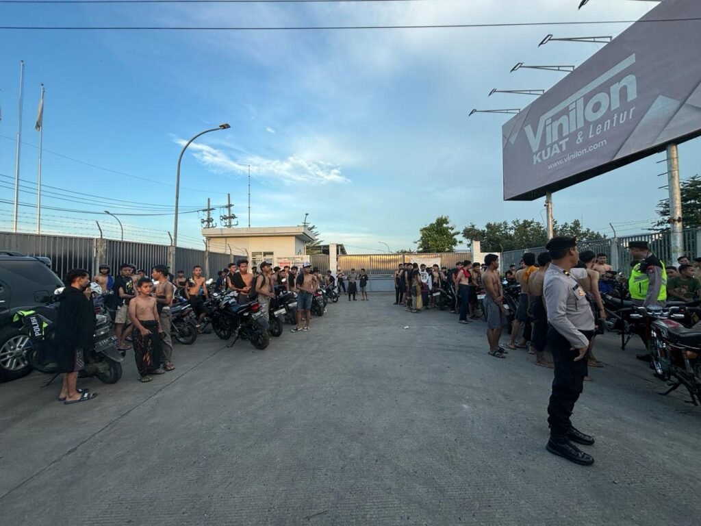 Berhasil Bubarkan Balap Liar, Polres Mojokerto Kota Amankan Puluhan Motor