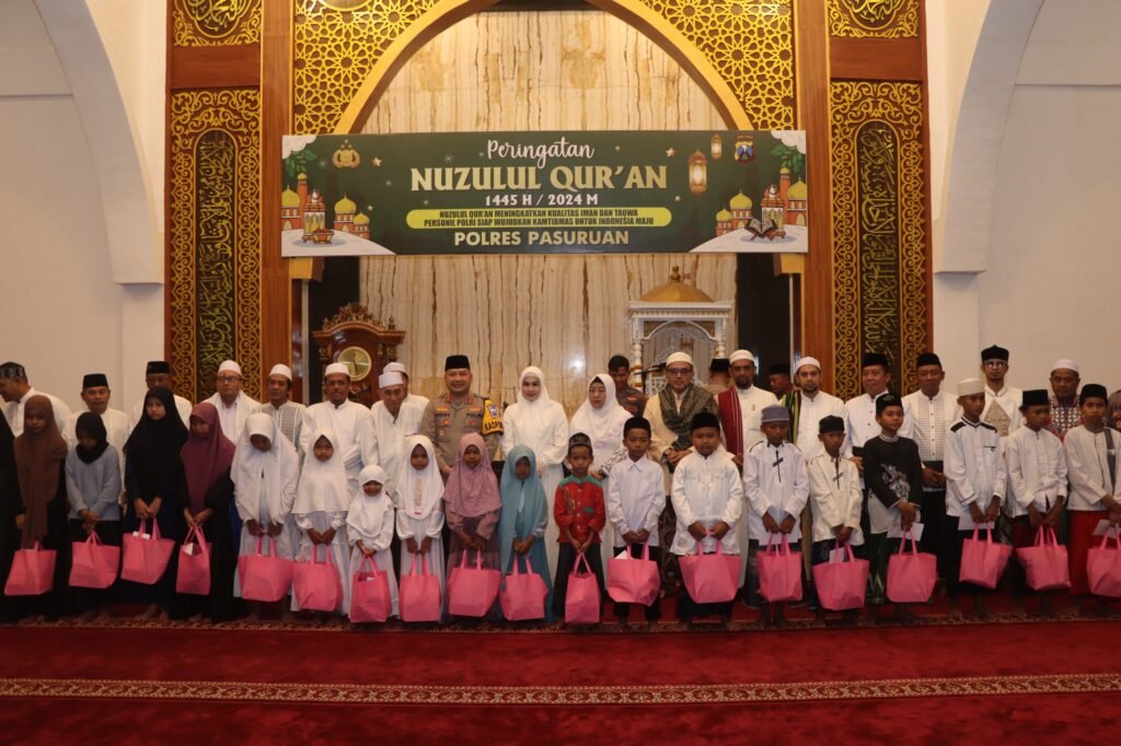 Jalin Sinergitas, Kapolres Pasuruan Peringati Nuzulul Quran dan Buka Puasa Bersama Ulama