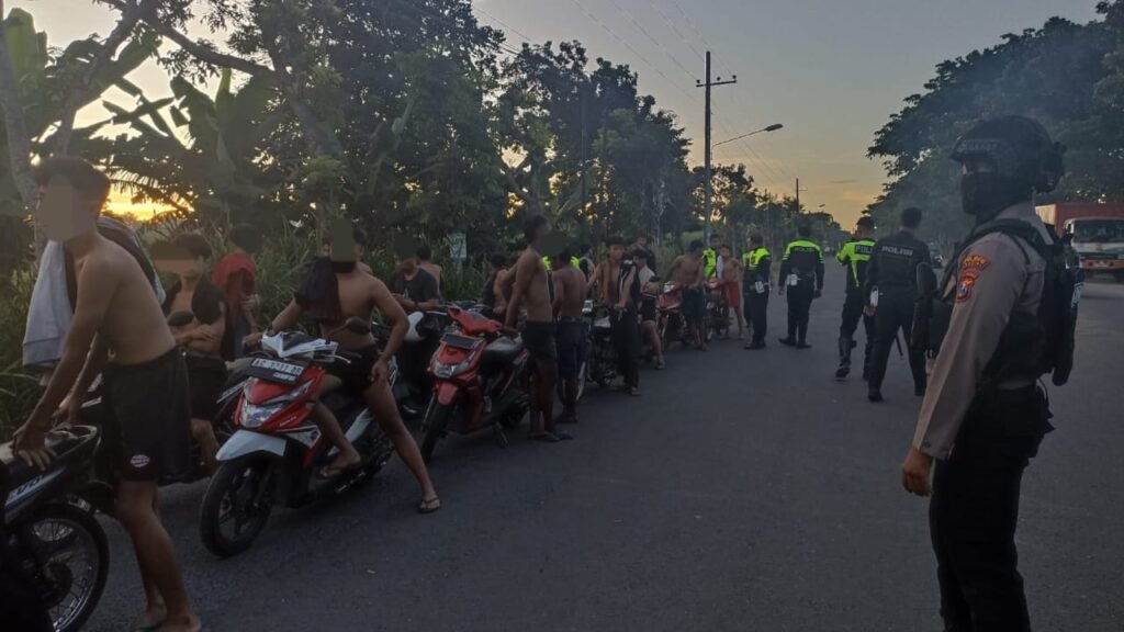 BALAP LIAR” Kasat Lantas Polres Kediri Ratusan Sepeda Motor Di Amankan