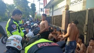 “BALAP LIAR” Kasat Lantas Polres Kediri Ratusan Sepeda Motor Di Amankan