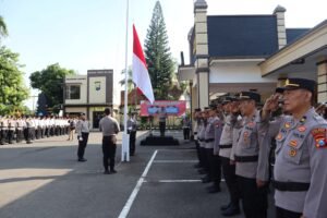 Pimpin Upacara HKN, Kapolres Kediri Kota Sampaikan Terimakasih Ops Ketupat Semeru 2024 Berjalan Aman Lancar