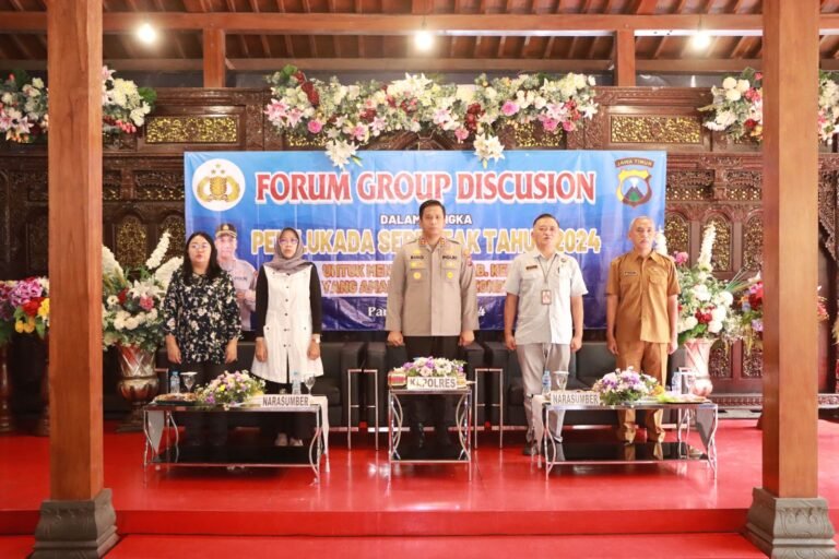 Jelang Pilkada, Polres Kediri Gelar FGD Bersama Forkopimda.