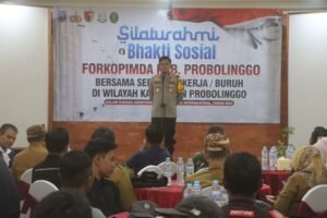Jelang May Day Polres Probolinggo bersama Forkopimda Gelar Silaturahmi Bersama Buruh