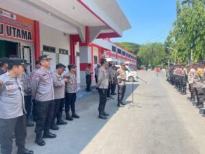 Ciptakan Situasi Kondusif, Polres Pasuruan Melaksanakan Pengamanan Pertandingan Liga 3 PSSI Jatim.