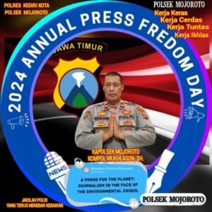 Kapolsek Mojoroto Kompol Mukhlason : Selamat Hari Kebebasan Pers Internasional 2024