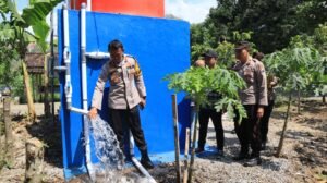 Empat Sumur Bor Bantuan Polres Ponorogo Siap Digunakan, Warga Desa Tak Lagi Kawatir Kekeringan.