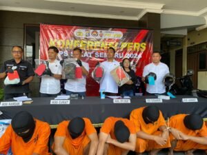 Polres Tulungagung Berhasil Ungkap 35 Kasus Kejahatan, 38 Tersangka Diamankan.