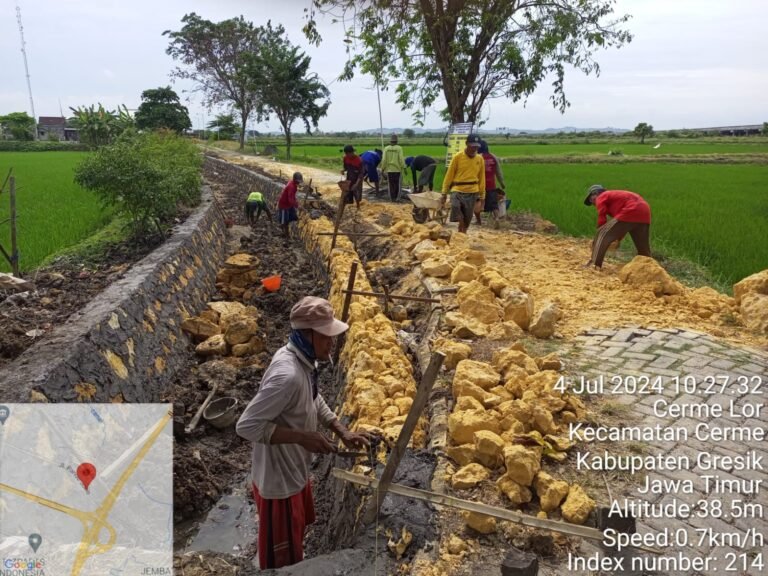 Kepala desa pandu di duga Mark up anggaran proyek tembok penahan tanah (TPT ) tahun anggaran 2024
