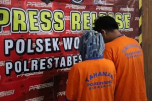 Polisi Berhasil Amankan Terduga Pembuang Bayi di Bratang Gede Surabaya.