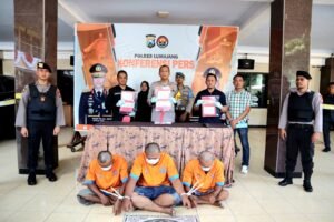 Polisi Berhasil Amankan 3 Tersangka Curanmor Beraksi 4 TKP di Lumajang.