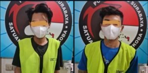 Polrestabes Surabaya Amankan Dua Pemuda Diduga Edarkan Sabu.
