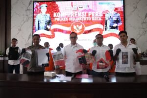 Polres Mojokerto Kota Ungkap Judol, Amankan 5 Penjual Chip.
