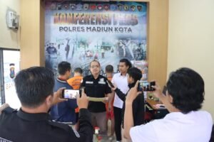 Polres Madiun Kota Amankan Dua Tersangka Pengedar Narkoba.