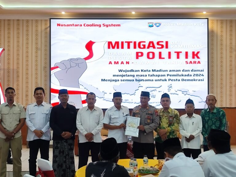 Polres Madiun Kota Gelar FGD dan Deklarasi Da’i Kamtibmas Cegah Isu SARA Jelang Pilkada 2024.