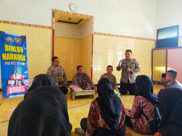 Polres Blitar Laksanakan Binluh Wujudkan Generasi Muda Bersih dari Narkoba.