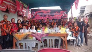 Pemuda pancasila ranting petemon adakan pengajian dan santunan anak yatim
