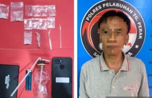 Polres Pelabuhan Tanjungperak Amankan Mantan Anggota DPRD Bangkalan Diduga Edarkan Sabu.