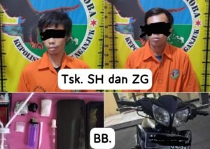 Polres Nganjuk Ungkap Kasus Narkotika Jenis Sabu: Dua Tersangka Diamankan.