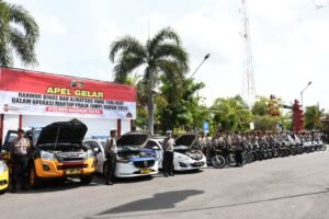 Polda Jatim Cek Ranmor Dinas Polres Madiun Kota, Pastikan Kesiapan Pengamanan Pilkada 2024.