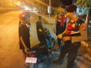 Sat Samapta Polres Kediri Kota Patroli KRYD Guna Pastikan Wilayah Hukumnya Kondusif Saat Weekend