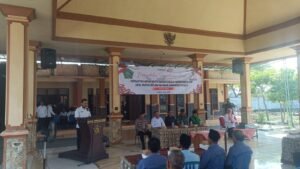 Kapolsek Krian Hadiri Pengambilan Sumpah Anggota BPD Desa Kraton