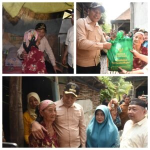 Bupati Subandi Tinjau dan Bantu Rehab Rumah Dua Warga Kurang Mampu di Tarik