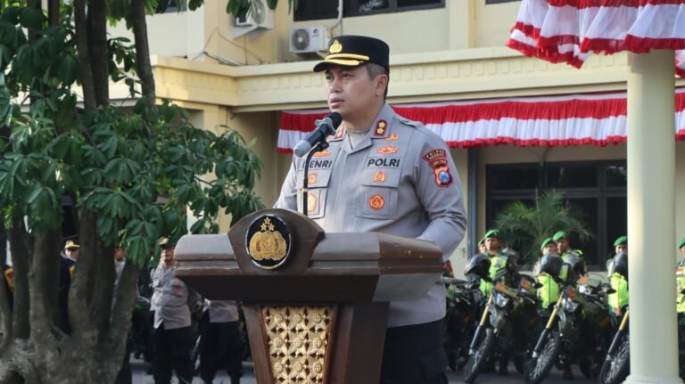 Apel Pergeseran Pasukan, Polres Nganjuk Siap Amankan Ribuan Peserta Pengesahan Warga Baru PSHT
