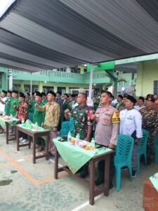 Polsek dan Koramil Krembung Hadiri Pengkaderan MWC NU Ansor 