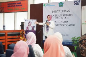 Upaya Memanfaatkan Ketahanan Pangan Keluarga, Sekda Sidoarjo Salurkan BSU