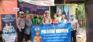 Polantas Edukasi Ojol Untuk Cegah Kecelakaan di Mojokerto