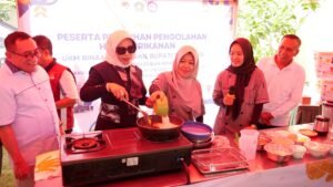 Wabup Mimik Idaya Ajak Emak-emak Bersemangat Ikuti Pelatihan Olahan Ikan Lele