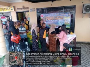 Gebyar Gerakan Pangan Murah ,Polsek Krembung di Serbu Warga Masyarakat Membeli Beras