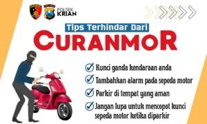 Polsek Krian Ajak Warga Waspada Curanmor, Simak Tips Pentingnya