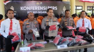 Polres Nganjuk Gaspol! 35 Kasus Kriminal dan Narkoba Terungkap dalam Sebulan
