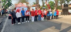 Gebyar Senam Pagi Forkompimca Krian,Sehat Bugar Bareng dan Pengibaran Bendera Merah Putih Sepanjang 360 meter