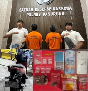 Polres Pasuruan Tangkap Dua Pengedar Sabu dan Ganja, Sita 11,2 Gram Sabu dan 20,9 Gram Ganja