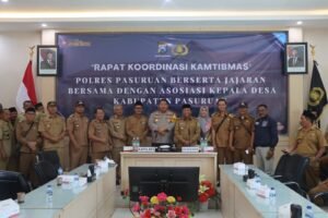 Polres Pasuruan dan AKD Bersatu Rapat Koordinasi Jaga Kondisifitas Wilayah