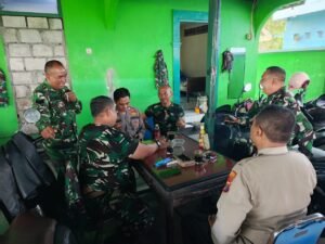 TNI – Polri/Polsek Krembung Teguhkan Sinergitas Jaga Kamtibmas, NKRI Harga Mati