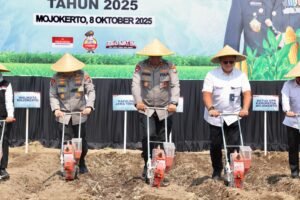 Kapolda Jatim Pimpin Penanaman Jagung Serentak Kwartal IV di Mojokerto Pakai Benih Eco Bhayangkara