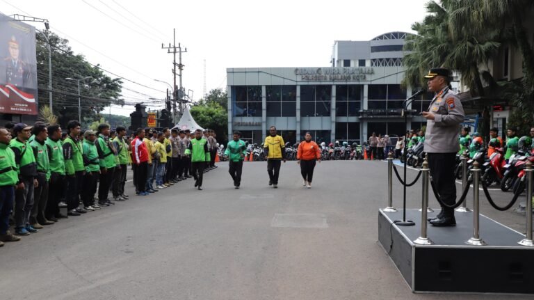 Sinergi Polresta Malang Kota Bersama Ojol Komitmen Jaga Kamtibmas