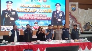 Satresnarkoba Polresta Sidoarjo Ungkap 65 Kasus Narkoba Selama September Hingga Pertengahan Oktober 2025