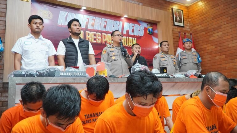 Ungkap 104 Kasus dan Amankan 71 Tersangka, Polres Pasuruan Raih Peringkat 5 Ops Sikat Semeru 2025