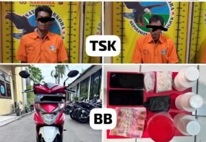 Polres Nganjuk Bongkar Sindikat Pengedar Sabu dan Pil Dobel L di Baron