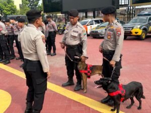 Pengecekan Satuan Samapta Polresta Sidoarjo, Dukung Pengamanan Nataru dan Antisipasi Bencana Hidrometeorologi