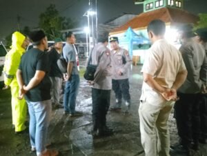 Kapolsek Gedangan Pimpin Apel Pengamanan Pengajian Dengan ” Tema Ganting Bersholawat 2025 “