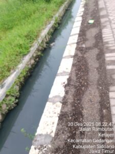 Proyek Swakelola Pemdes Ketajen Disorot, Pemasangan Batu Bata di Bibir Sungai Diduga Asal-asalan