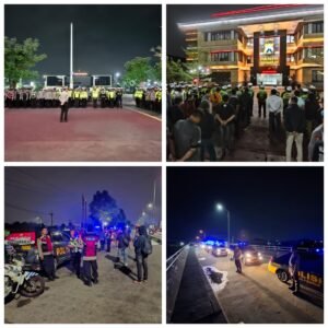 Polresta Sidoarjo Gelar Apel Siaga dan Patroli Kamtibmas Selama Libur Panjang Isra Miraj