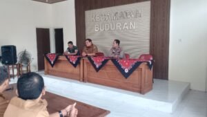 Forkopimka Kecamatan Buduran Gelar Pisah Sambut Sekcam dan Kasi di Gedung PKK
