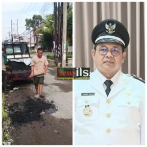 Kades Semampir Lukman Mualim Gunakan Dana Pribadi Demi Perbaikan Jalan Desa