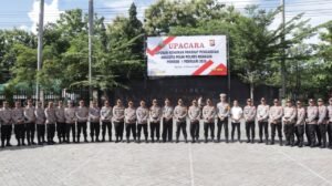 Upacara Kenaikan Pangkat Pengabdian, Kapolres Nganjuk Apresiasi Dedikasi Anggota Polri